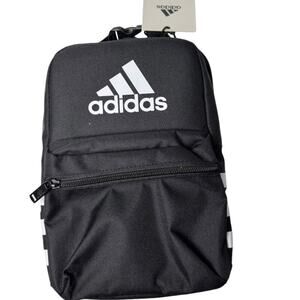 Adidas Black & White Multi-UseThree Stripe Santiago 3 Lunch Bag  Accessory
